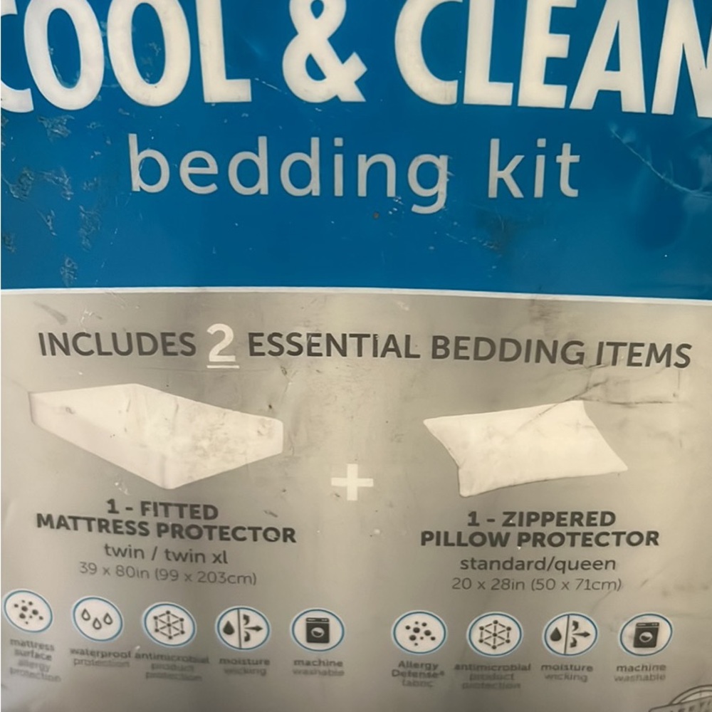 Allerease Perfect Protection Cool & Clean twin mattress cover new - Picture 2 of 3